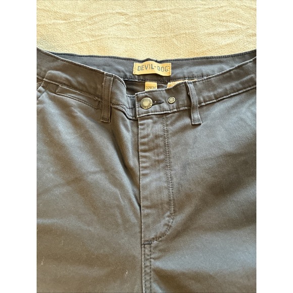 Devil Dog Dungarees Men's Chino Pants 32 x 34 Gray Classic Fit Business Causal - Picture 10 of 16